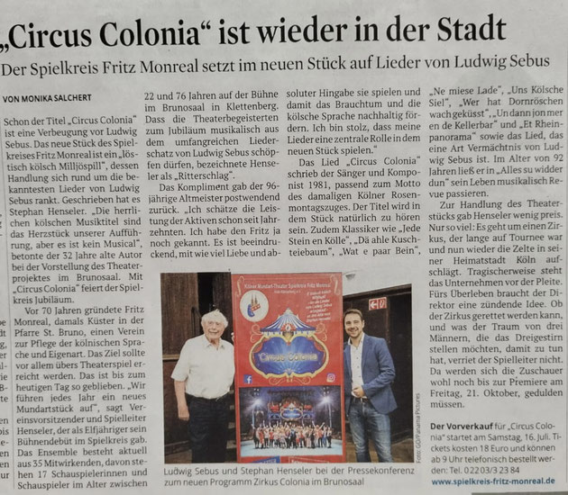 Kölner Stadtanzeiger vom 14.07.2022