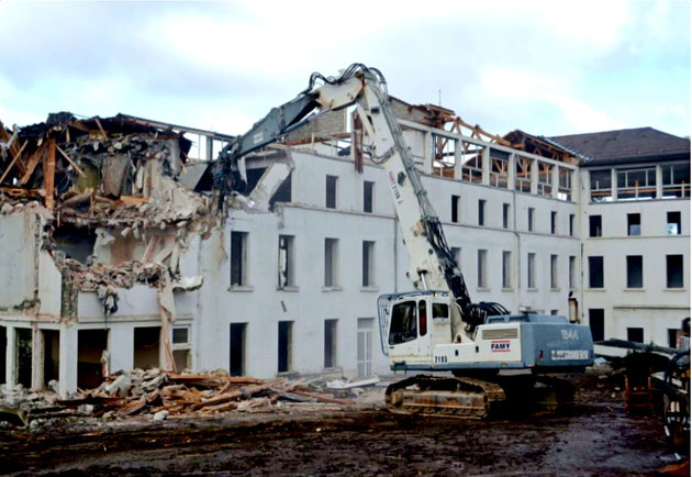 Sanatorium de Bellecombe détruit en décembre 2022 (Photo Guy Domain)