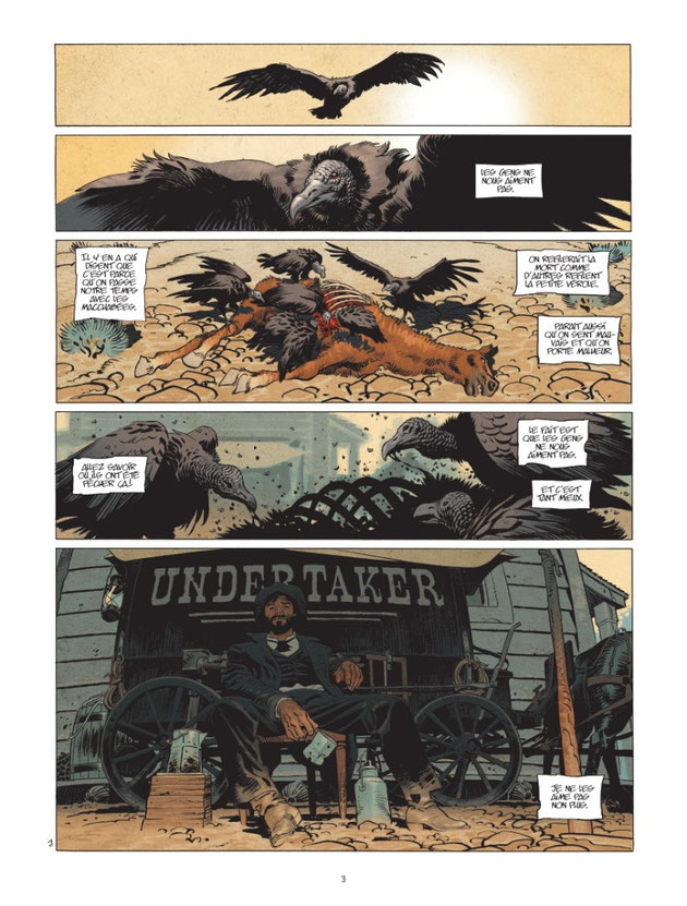 Planche 1 Undertaker tome 1 Dorison-Mayer 