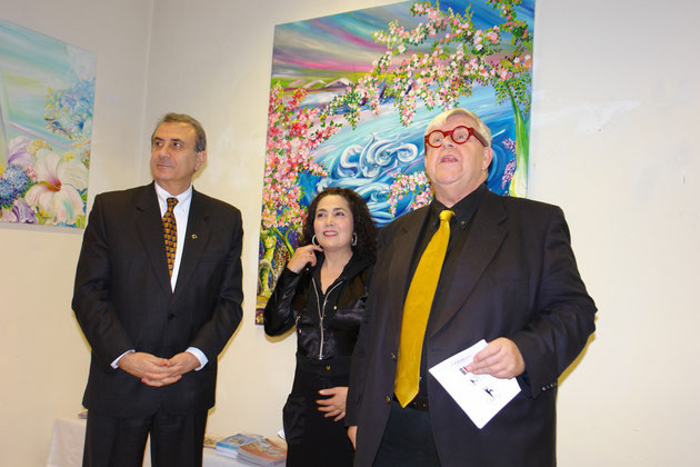 2009 Eröffnung Botschafter Ecvet Tezcan, Nese Banu, Günther W. Wachtl