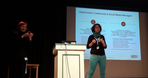 DeafIT Conference 2016 Hamburg Nicole Weißkopf with Community Management