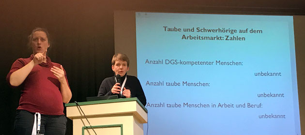 DeafIT Conference 2016 Hamburg Dr. Irmhild Rogalla with the keynote