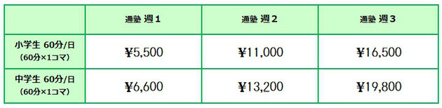 京橋・城東区蒲生の個別指導学習塾アチーブメント - 授業料「基本プランLITE」