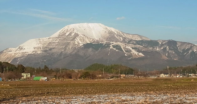２０１４年1月３日の伊吹山(帰りの車道から)