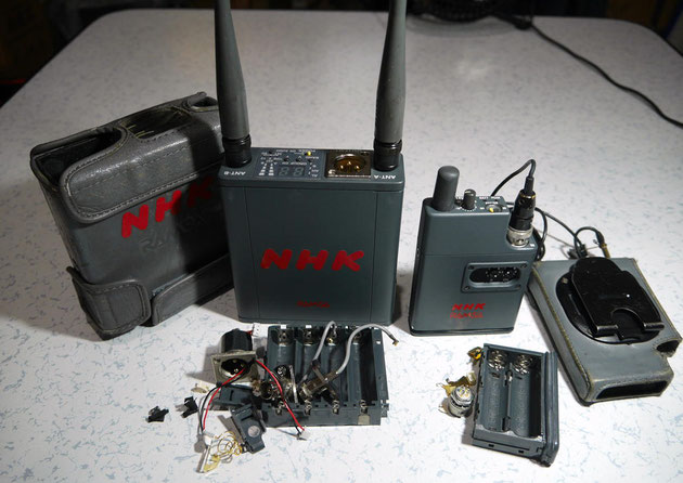 NHK 様　Panasonic RAMSA ワイヤレスマイク機器修理状況