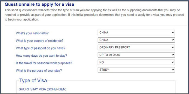 Application Visa Portugal