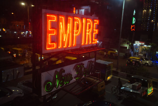 Blick aus dem Fenster des Hotels  "The Singh Empire" in Delhi