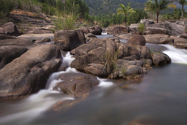 Small waterfall in Yersin National Park, Nha Trang, Vietnam, Asia