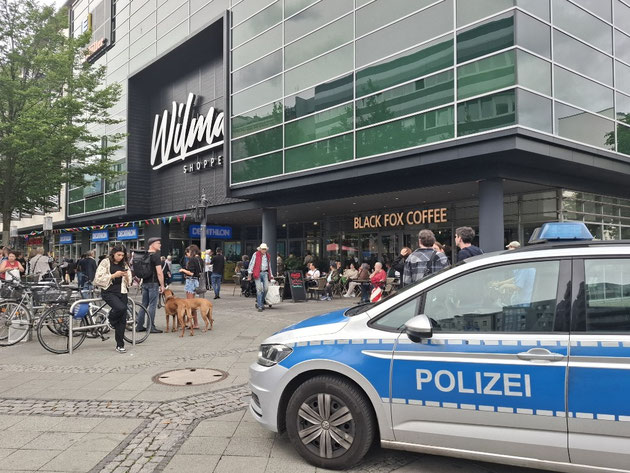 Wilma Shoppen Betriebsstörung mit Polizei 