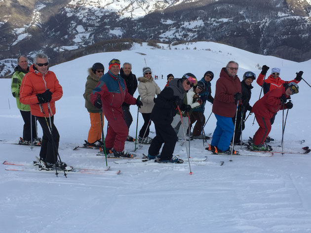 Partie du groupe des 30 skieurs le 25 janvier 2020