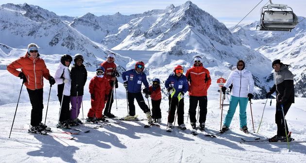 Ski à Kühtai, dans le Tyrol pendant le séjour autrichien fin février 2020