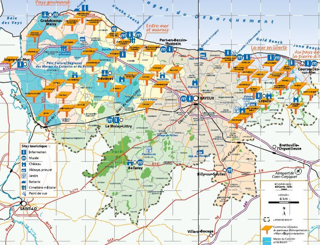 Emplacement des panneaux de la mémoire locale