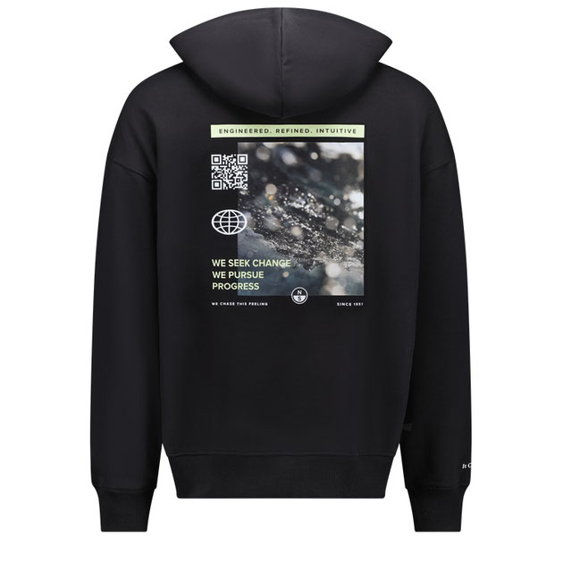 North Progress Hood Sweat Black bei WindSucht