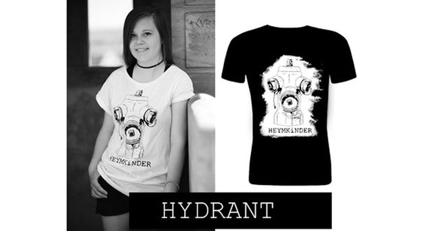 Damen Shirt - Hydrant- weiß oder schwarz