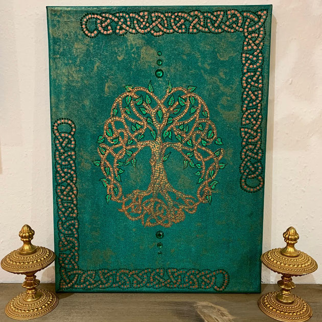 "Yggdrasil" keltischer Lebensbaum, Bildgröße 30 x 40 cm 