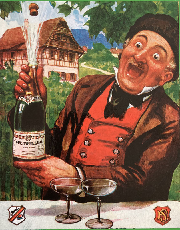 Grand Vin Mousseux de Guebwiller, Domaines Schlumberger années 1920 - source : Roland Moser