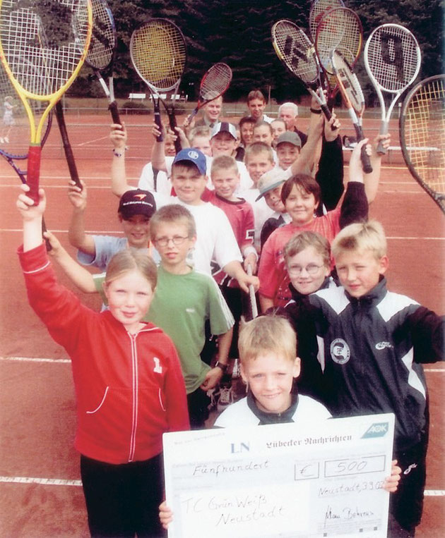 Der TC Grün-Weiß gewinnt den Jugendsportförderpreis der LN und der AOK.