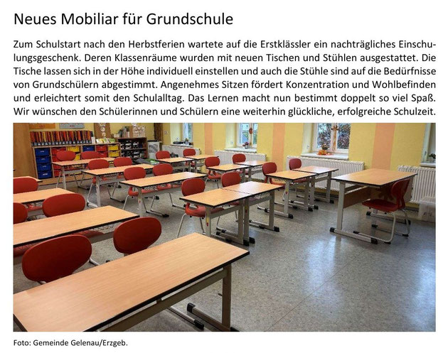 aus dem Amtsblatt der Gemeinde Gelenau