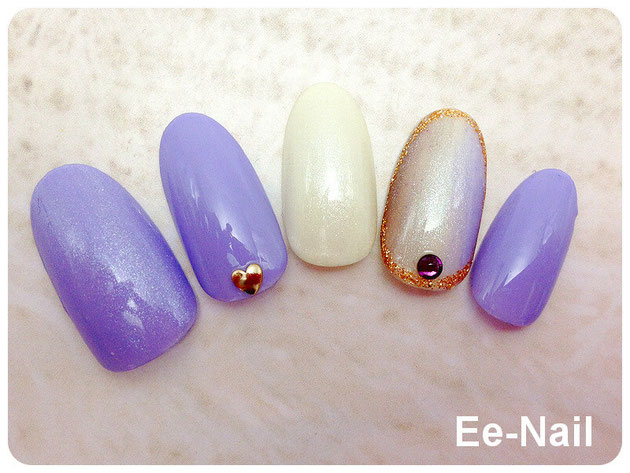 縦グラデ×ワンカラーブルー