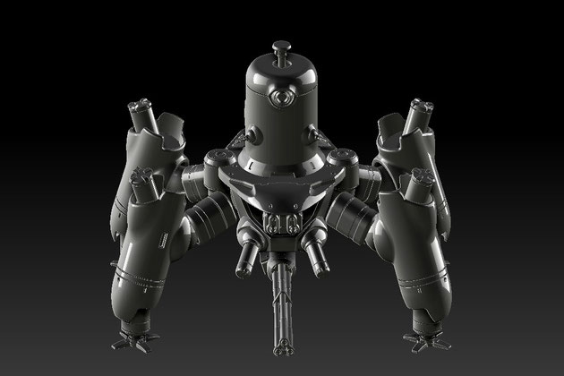 パトレイバー2 より 戦闘ボット イクストル 72scaleフル可動 高精細光3Dプリンター出力キット10000jpy 申請