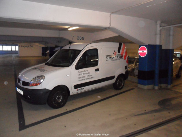 Auto sicher abgestellt.