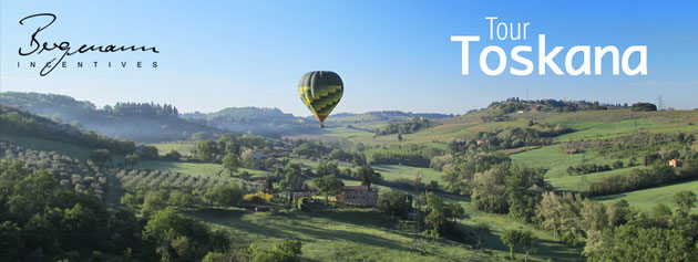 Toskana - Ballonfahrt am Morgen!