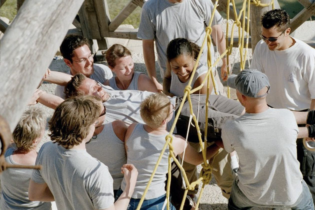 Teambuilding - Spinnennetz