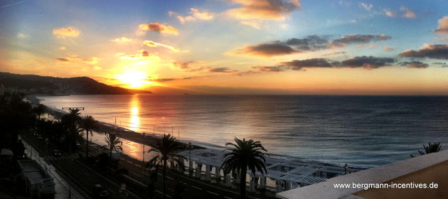Sonnenaufgang über Nizza