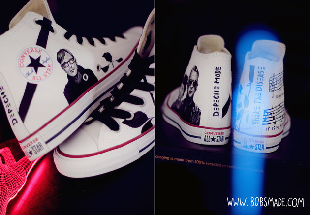 Depeche Mode shoes by bobsmade