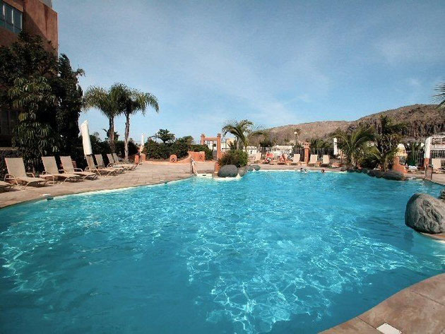 Schöner grosser Pool im exclusiven Apartment Jasmina auf Teneriffa, im Süden der Insel