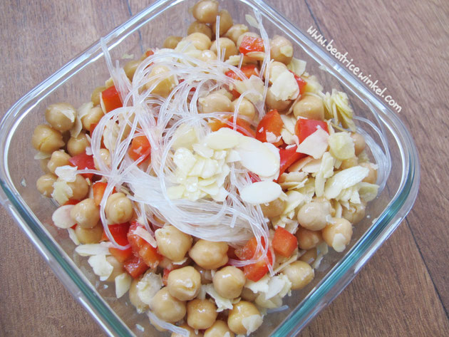 Beatrice Winkel - Blitzrezept mit Glasnudeln, Mandeln und Kichererbsen