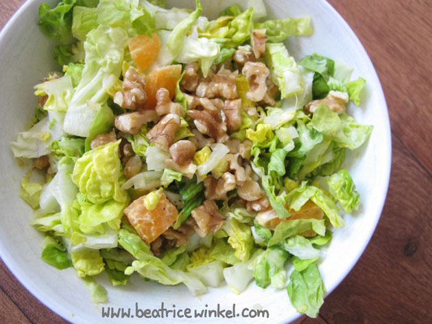 Beatrice Winkel - Chicorée-Mandarinen-Walnuss-Salat