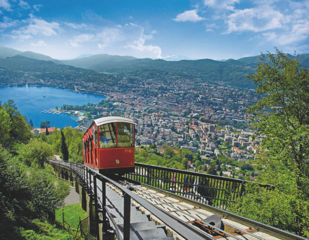 Mt. Brè funicular transport