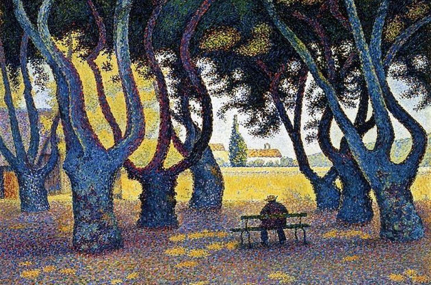 Paolo Signac, "Place des Lices, St. Tropez" (1893)