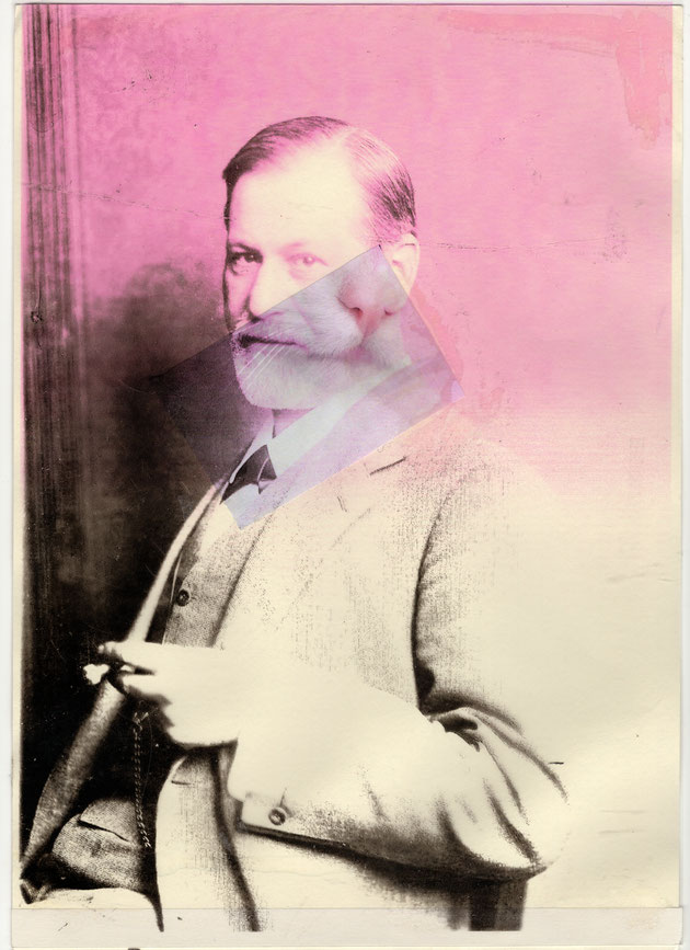 Sigmund Freud Art collage photography psychoanalysis sissyschneider katharsister 