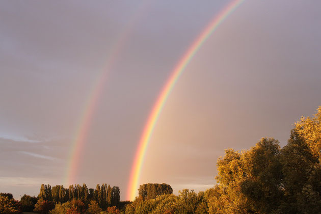 Regenbogen über Alsdorf August 2011