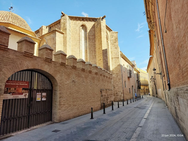 Conjunto histórico San Juan del Hospital construido por el rey Jaime I, en Valencia Ciudad.