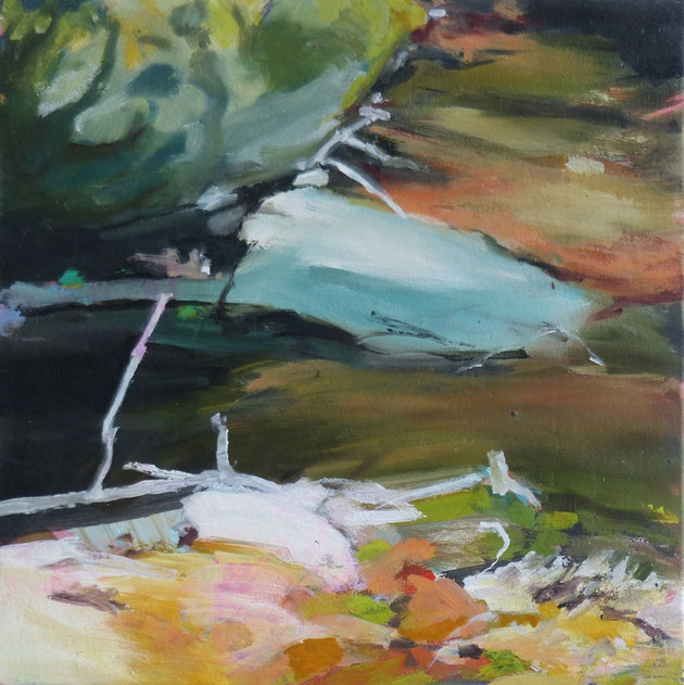 kleine Ansammlung 2014 30 x 30 cm Öl / Leinwand
