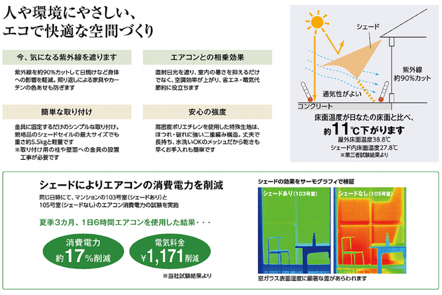 タカショーさんのシェード