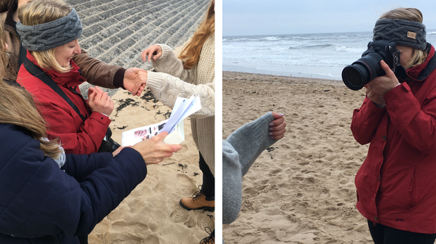 Photo Shoot at Tynemouth Beach with Claire Collinson Photography, Engagement Shoot, Emma Hedley Jewellery