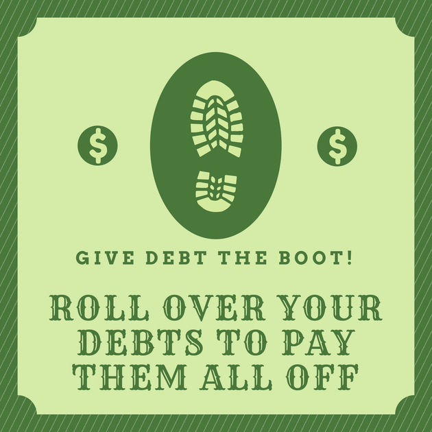 give debt the boot, pay off debt, debt free, debt repay system, pay off multiple debt,