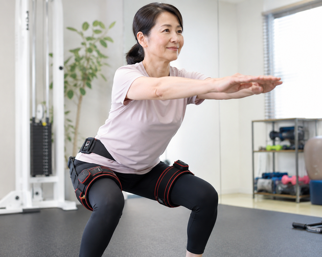 加圧トレーニング中の女性