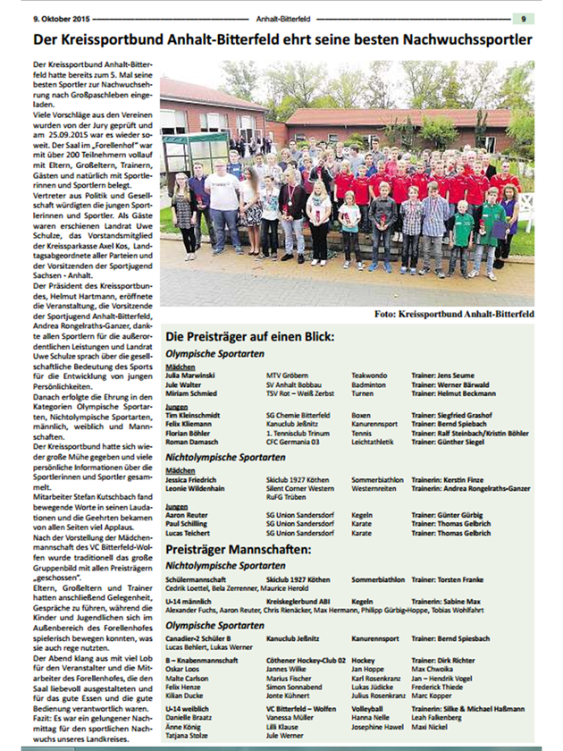 09. Oktober 2015 - Mitteilungsblatt Anhalt-Bitterfeld