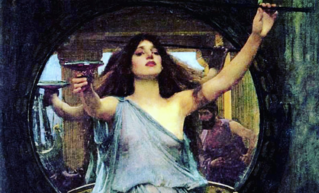 Circé offrant la coupe d'immortalité à Ulysse - John William Waterhouse (1891)