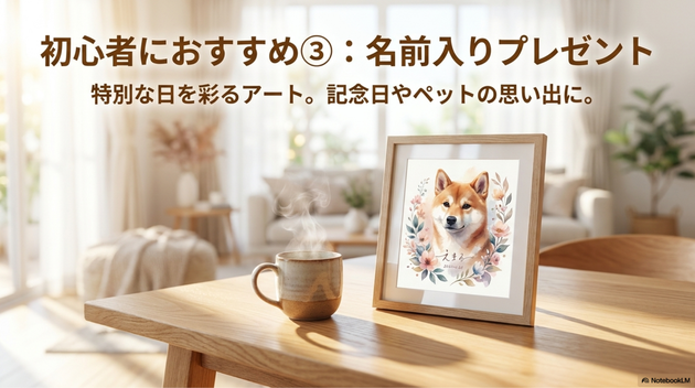 名前入り作品・プレゼント作品