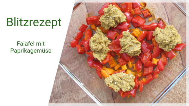 Beatrice Winkel - Blitzrezept Falafel mit Paprikagemüse