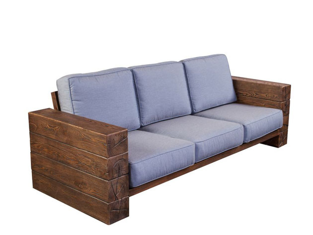 диван  и кресло стиль лофт на металлокаркасе деревянный,диван и кресло для патио