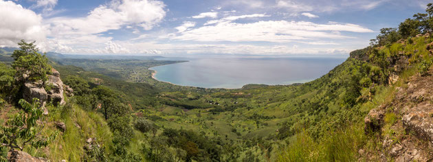 Lake Malawi, view from Chombe table mountain