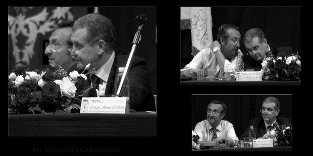 Con l'Avv. Piergiacomo La Via, Presidente del Coordinamento Unitario al tavolo della presidenza