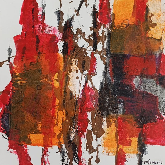 Michael F.Wyss, Frei herum, 40x40cm, 2025